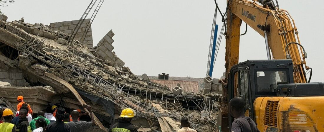 JUST IN: 3-storey building collapses in Abuja