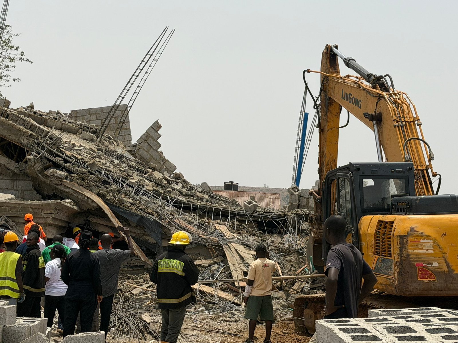 JUST IN: 3-storey building collapses in Abuja