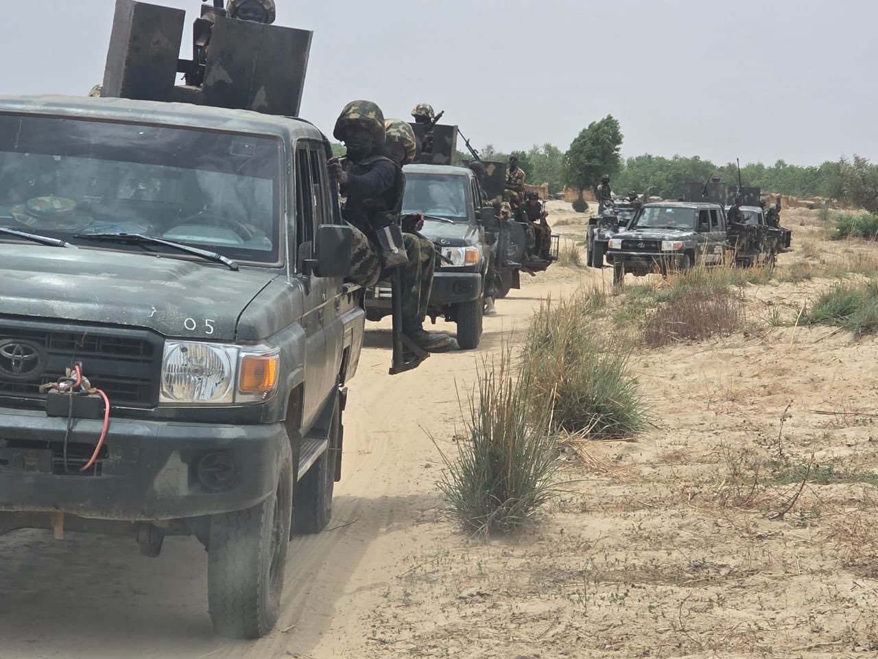 GOC convoy engages fleeing terrorists in gun battle, neutralized several bandits as one soldier killed in