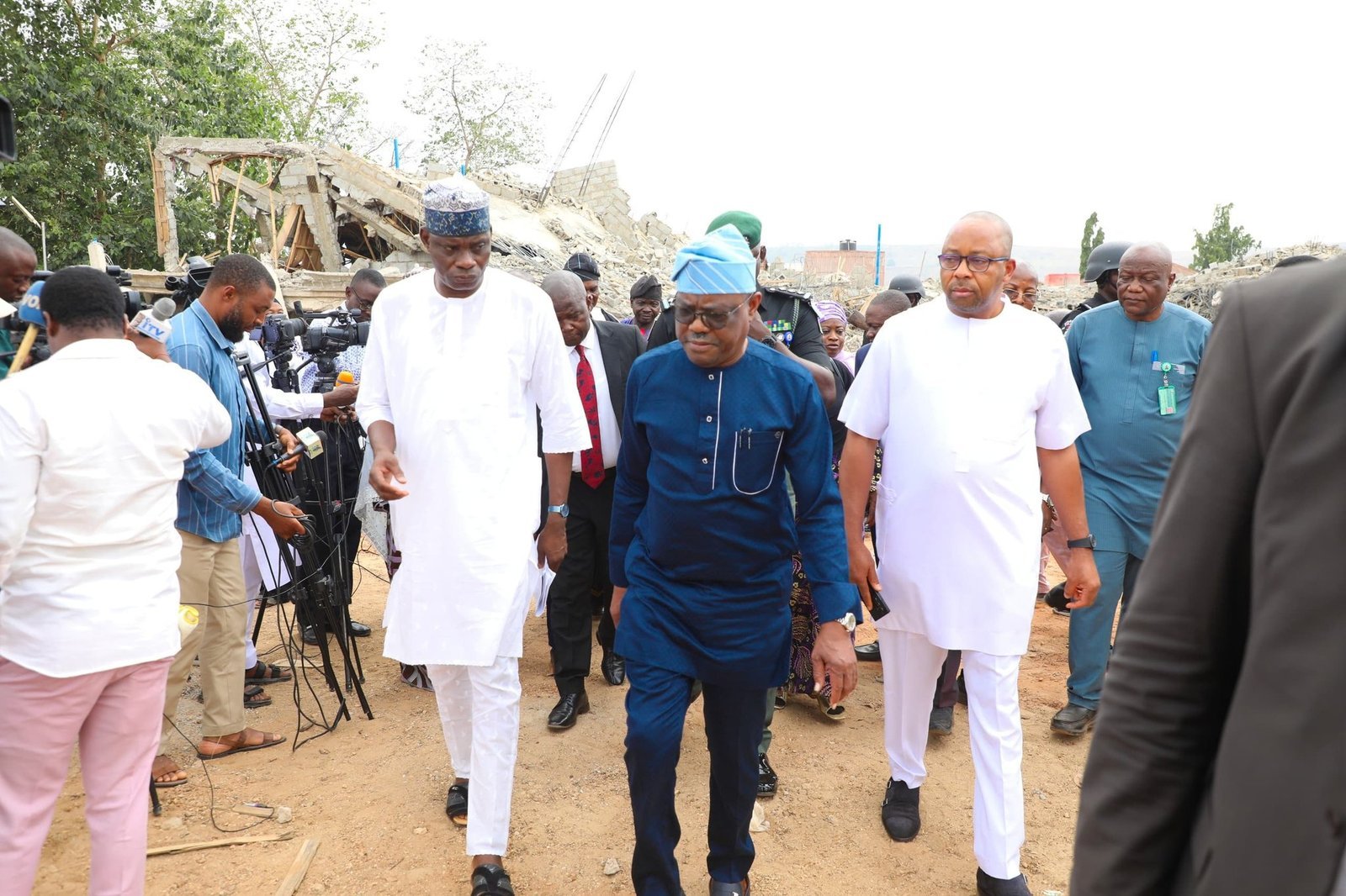 Jikwoyi building collapse: Wike orders arrest of owner, Govt takeover land for public use