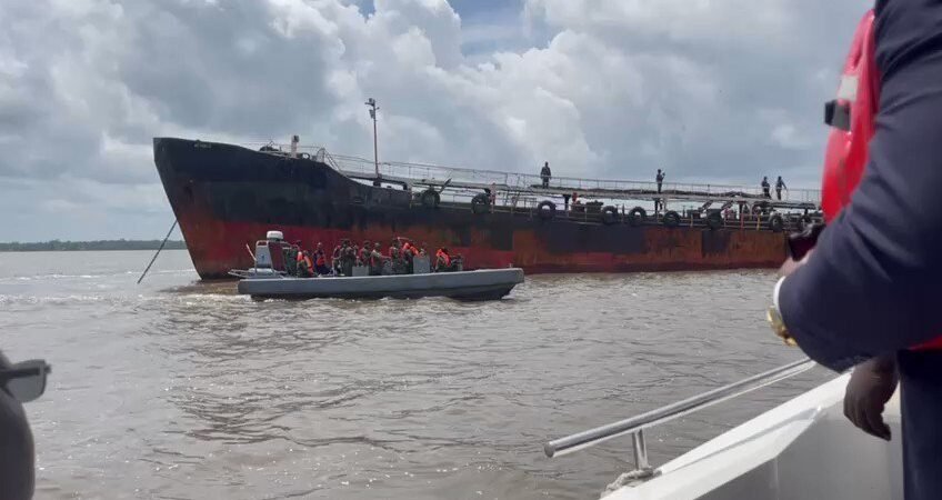 Military intercepts vessels with illegal crude oil worth $300,000,000