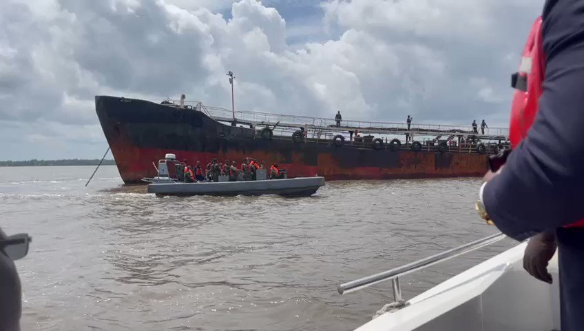 Military intercepts vessels with illegal crude oil worth $300,000,000