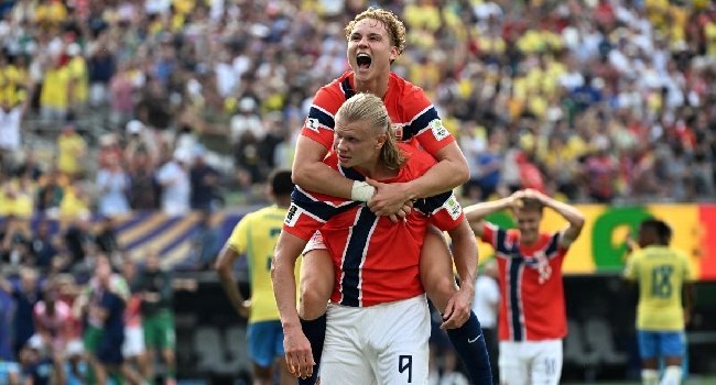 Haaland Fires Norway Past Brazil, Ends Neymar’s International Career