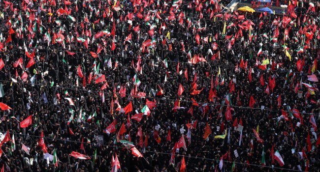 ‘Revenge, revenge’: Thousands mourn Khamenei in Tehran, vow retribution at state funeral