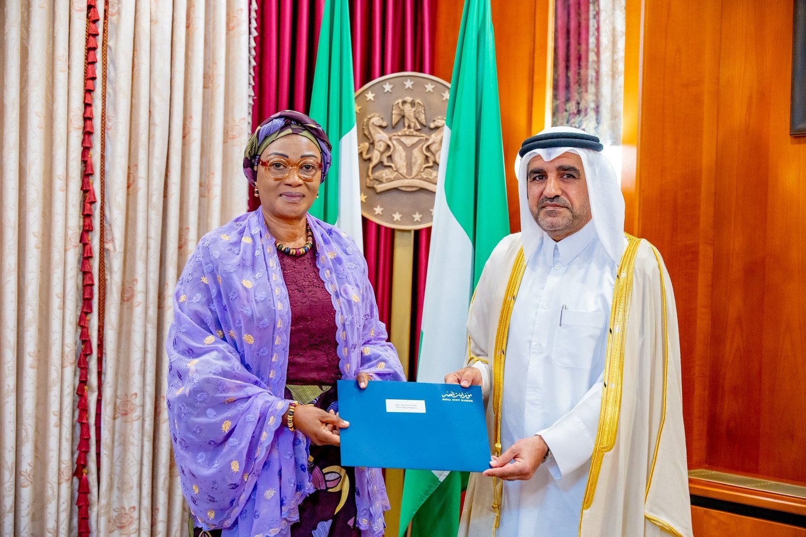 First Lady Oluremi Tinubu promotes Nigeria’s tourism potentials to Qatari Govt