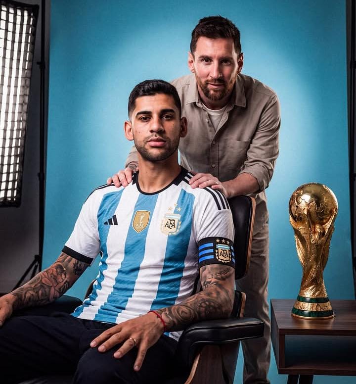 Lionel Messi and Romero