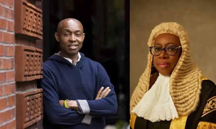Prof Odinkalu & Chief Justice of the Federation, Justice Kekere-Ekun Prof Odinkalu & CJN, Justice Kekere-Eku