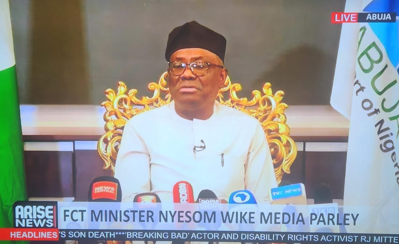 Wike media chat on Arise TV
