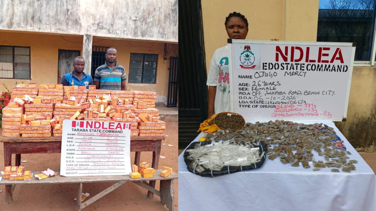 Pakistan, UK drug shipments busted as NDLEA seizes 3.9 tonnes of cannabis, tramadol