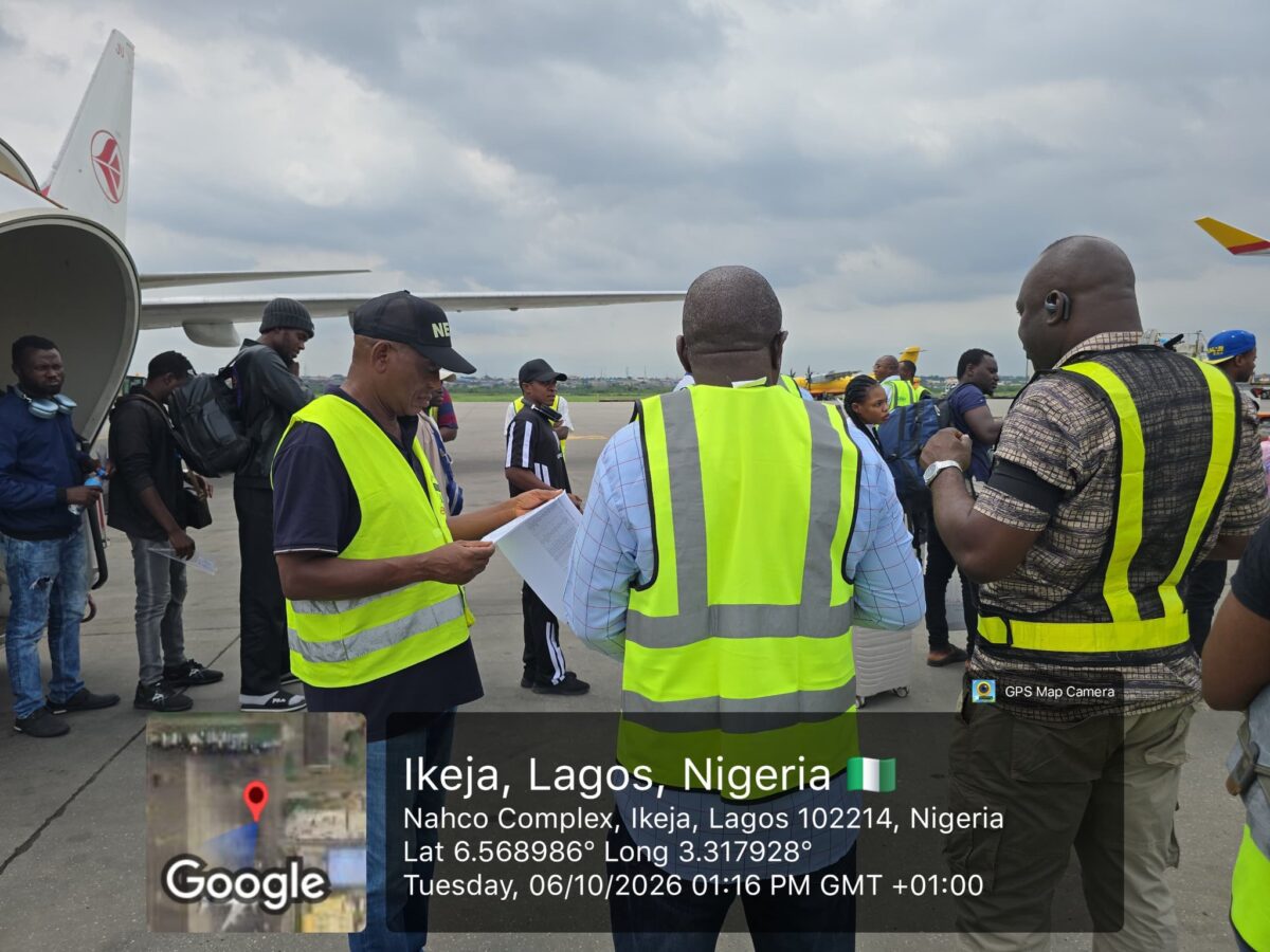 100 Nigerians repatriated from Algeria arrive Lagos, receive NEMA assistance