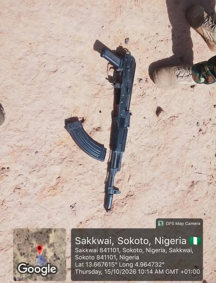 Troops chase terrorists out of Sokoto forest, destroy hideout, recover weapons